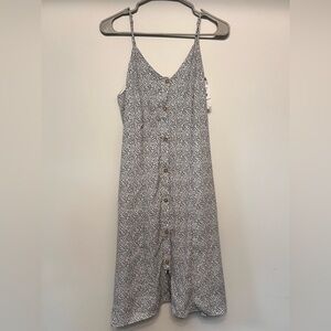 Button-Down Spaghetti Strap Dress Medium